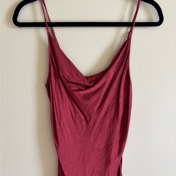 7 For All Mankind Burgundy Tank Top - Picture 1 of 4